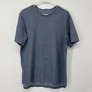 Lululemon Short Sleeve T Shirt Men's Size Large/XL Blue *See Measurements*